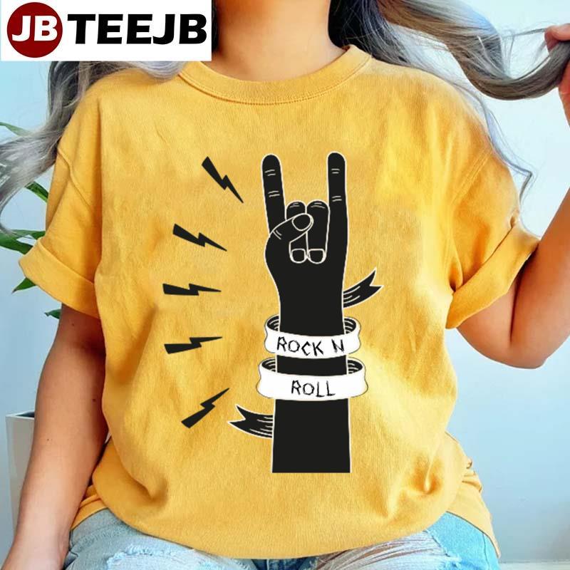 Rock N Roll Hand Design TeeJB Unisex T-Shirt