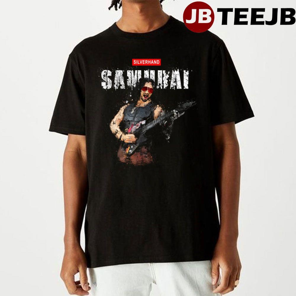 Samurai Guitar Cyberpunk 2077 TeeJB Unisex T-Shirt