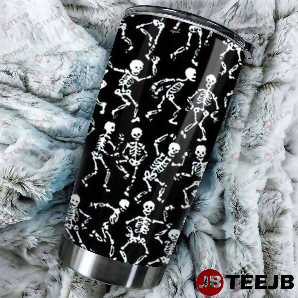 Skeletons Halloween Pattern 327 Tumbler