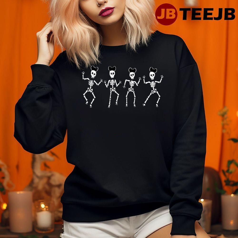 Skeletons On The Way To Happiest Place On Earth Halloween TeeJB Unisex Sweatshirt