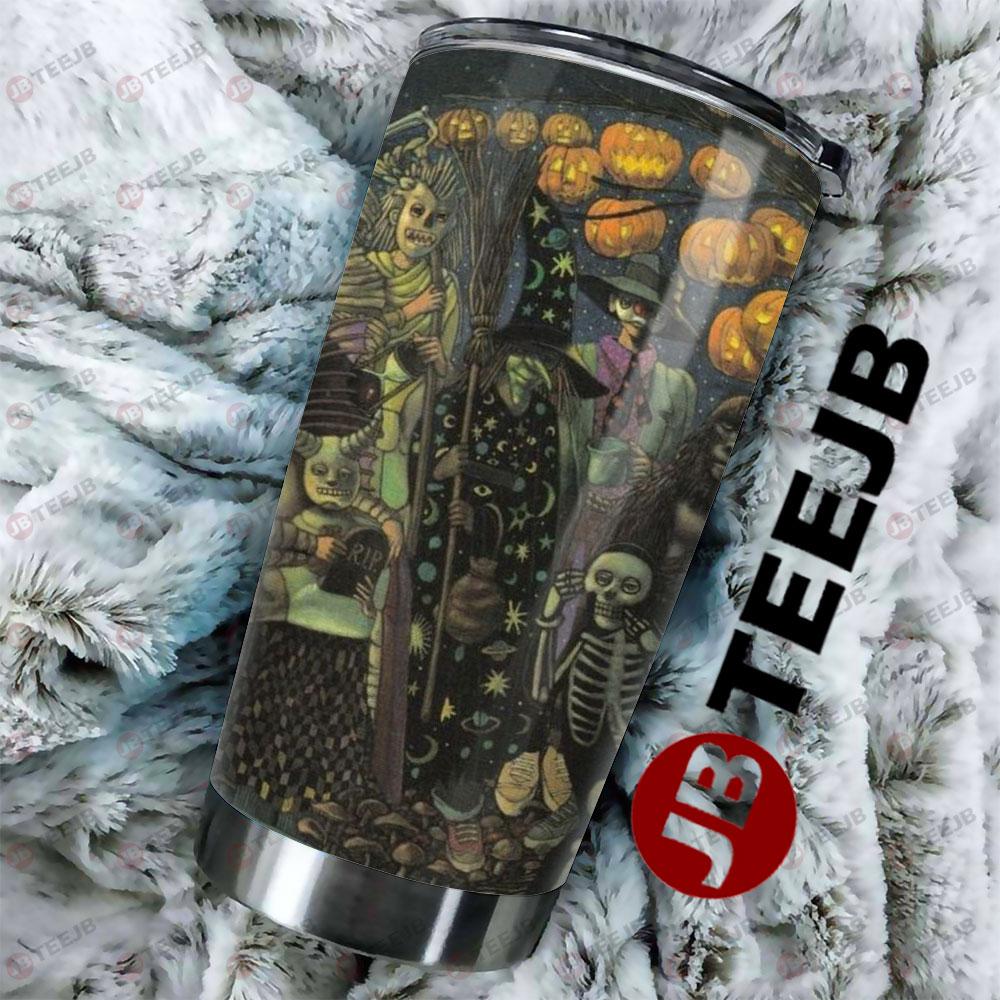 Skull The Halloween Tree TeeJB Tumbler