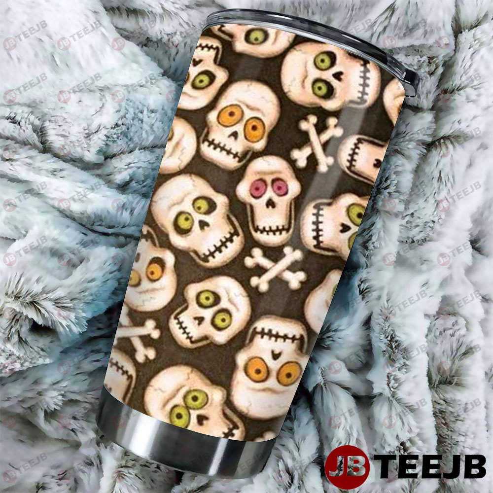 Skulls Halloween Pattern 125 Tumbler