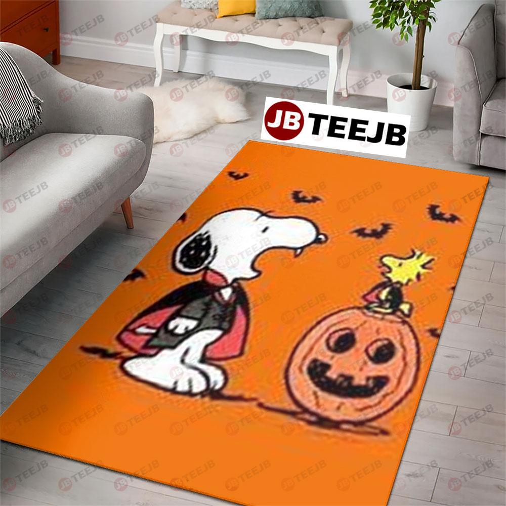 Snoopbat It’s The Great Pumpkin Charlie Brown Halloween TeeJB Rug Rectangle