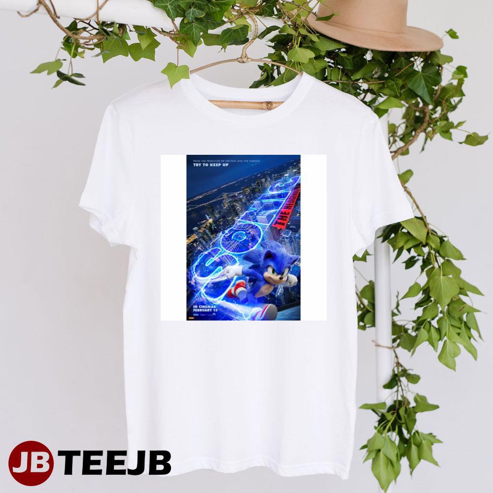 Sonic The Hedgehog Jim Carrey James Marsden Design TeeJB Unisex T-Shirt