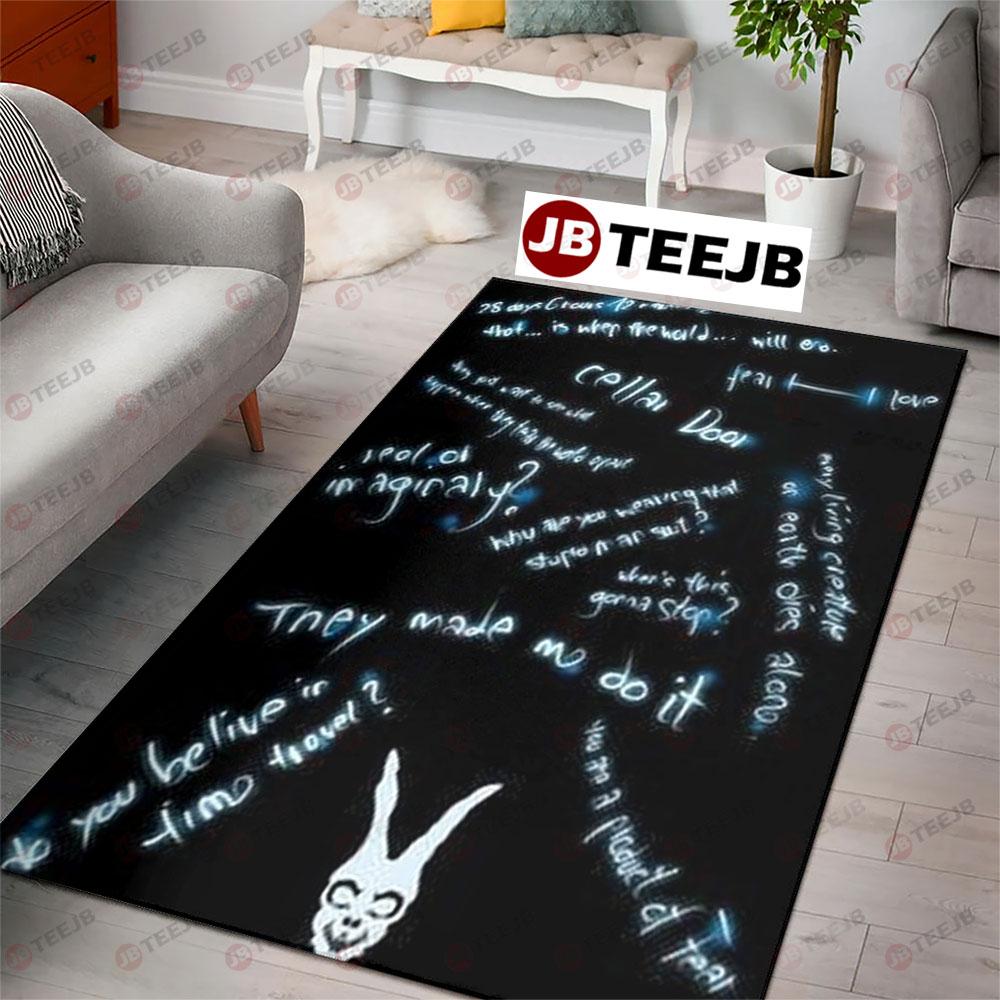 They Made Me Do It Donnie Darko Halloween TeeJB Rug Rectangle