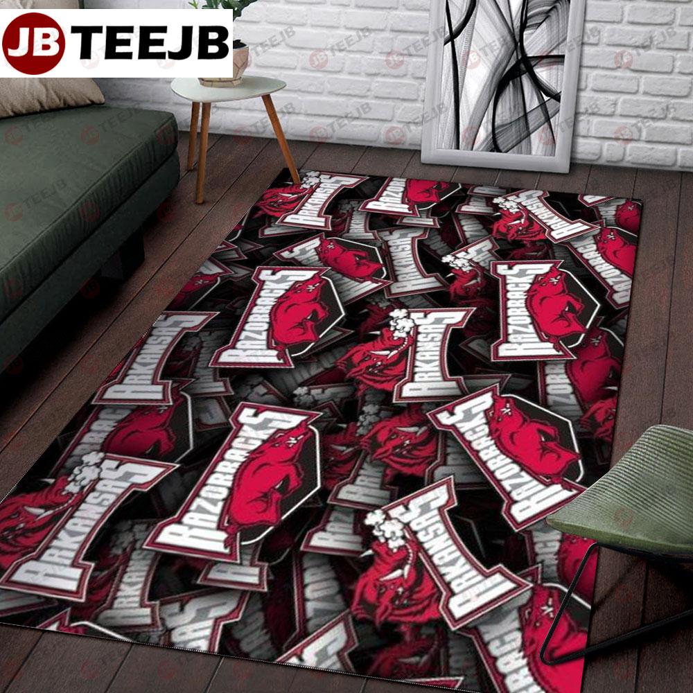 University Of Arkansas Razorbacks American Sports Teams TeeJB Rug Rectangle