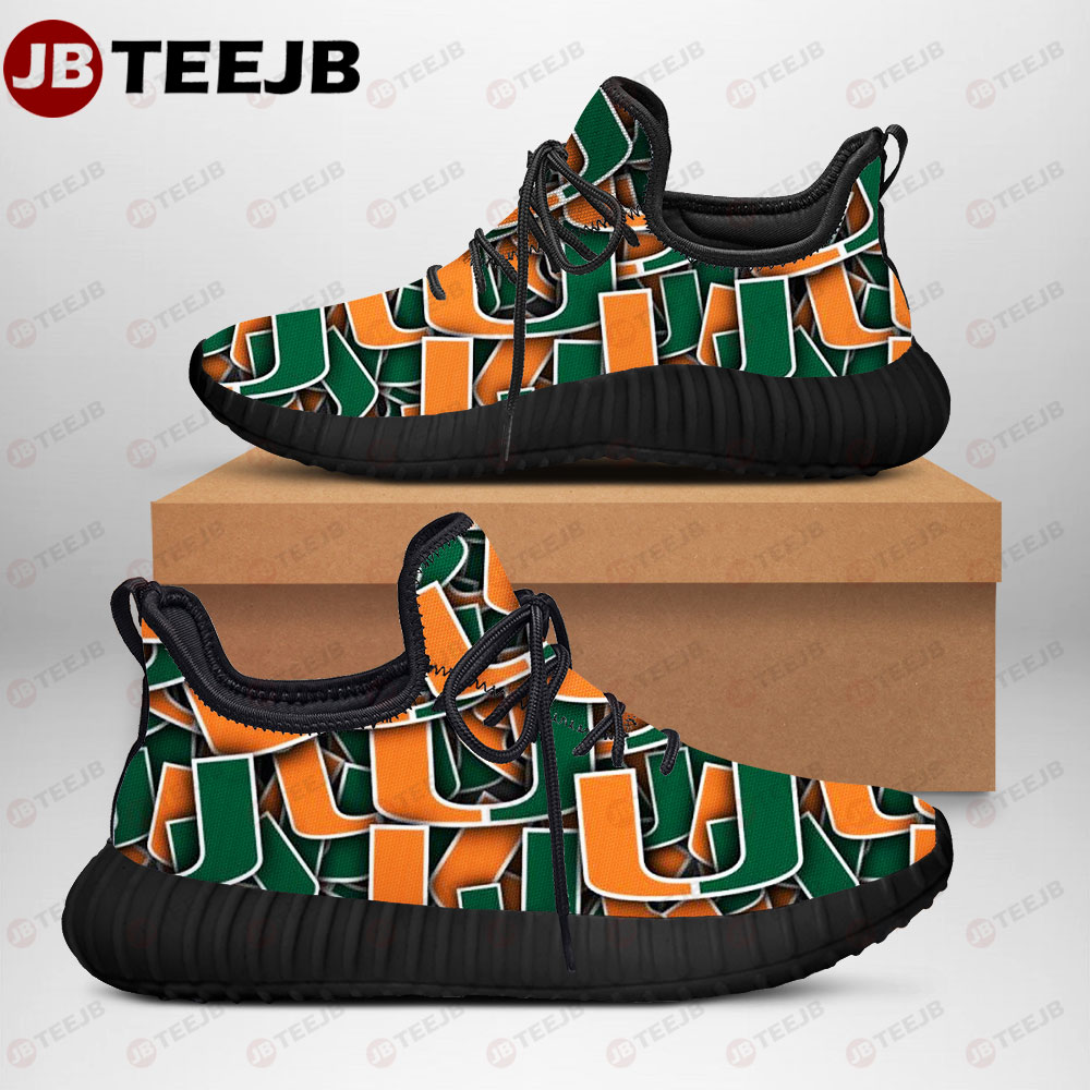 University Of Miami Hurricanes 22 American Sports Teams Lightweight Reze Shoes