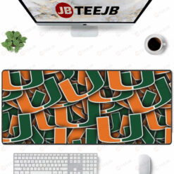 University Of Miami Hurricanes 22 American Sports Teams Mouse Pad