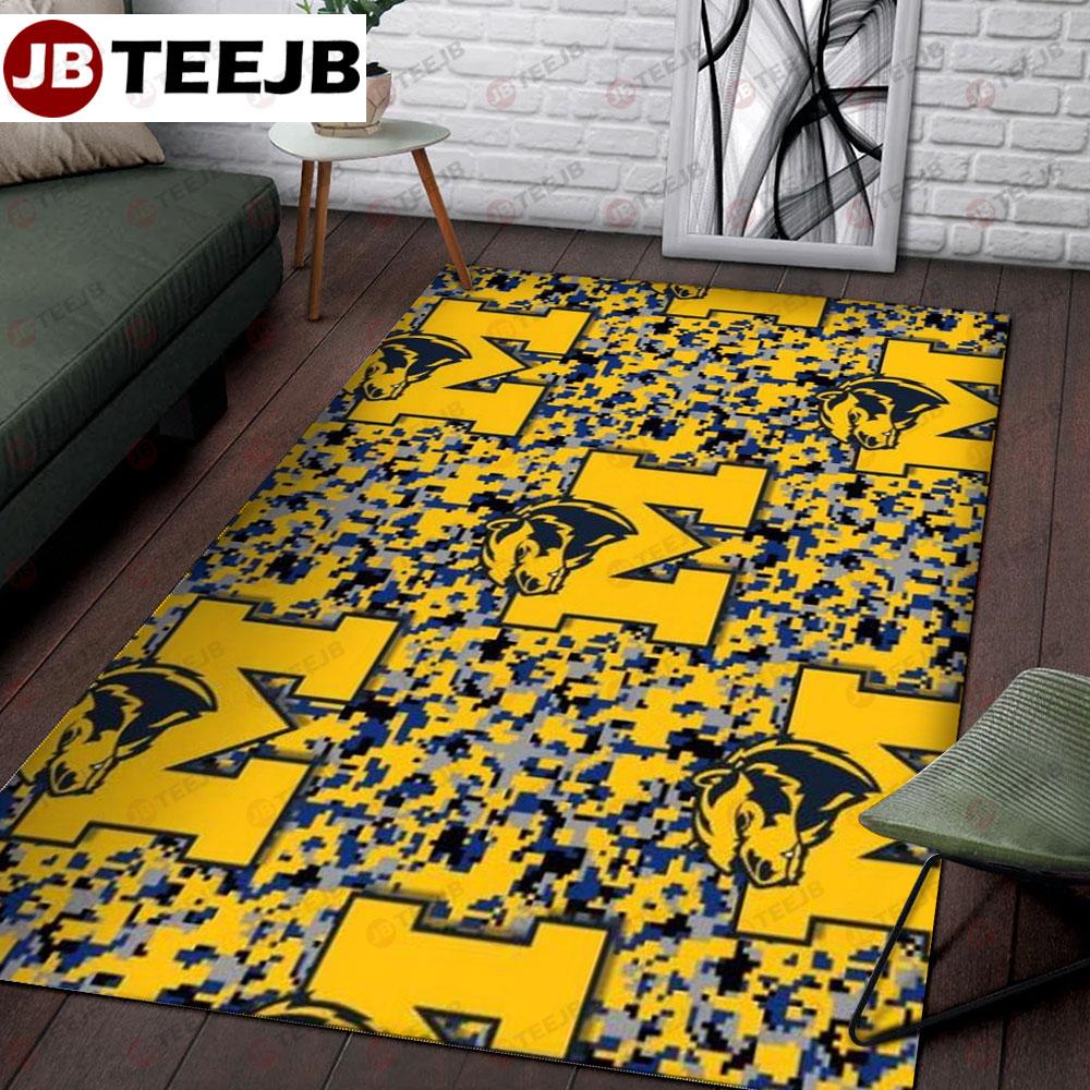 University Of Michigan Wolverines 23 American Sports Teams TeeJB Rug Rectangle