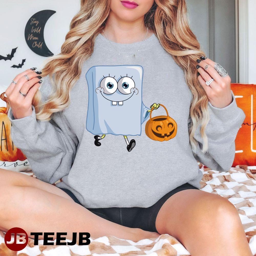 Unusual Ghost Spongebob Halloween TeeJB Unisex Sweatshirt