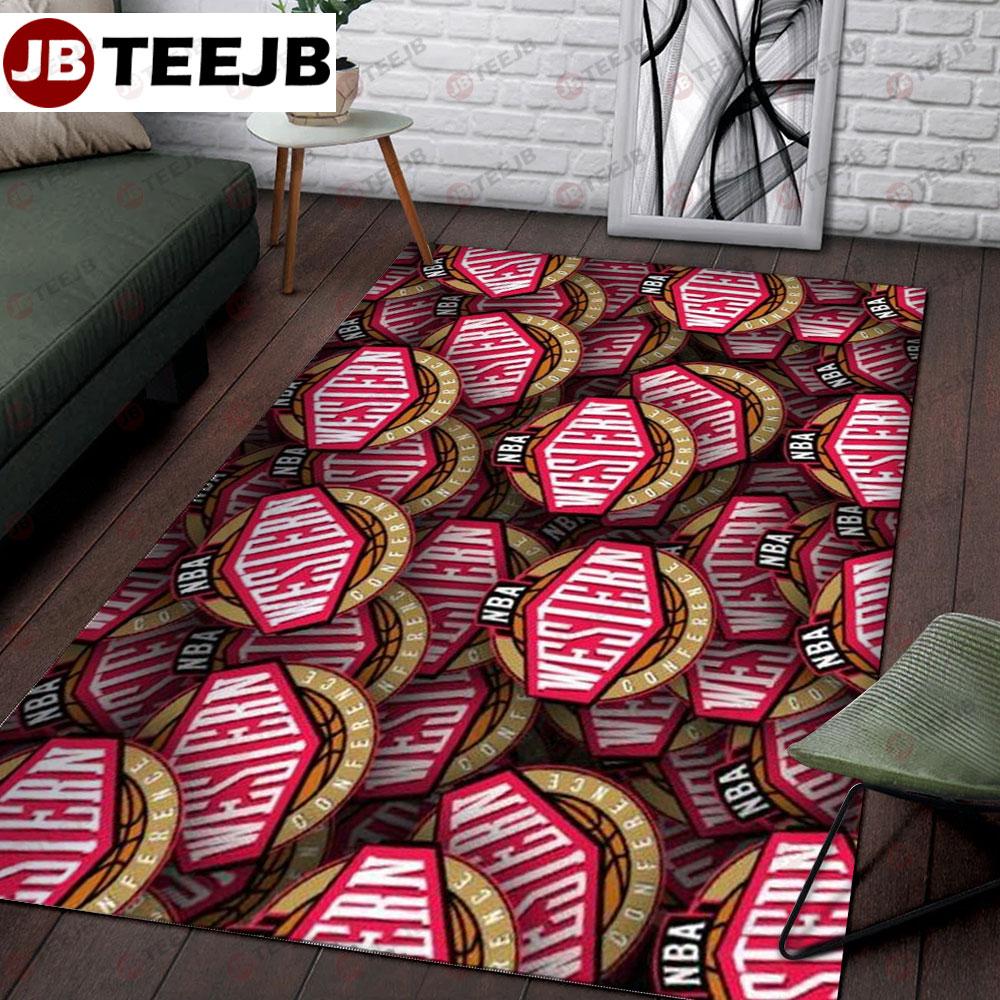 Western Conference American Sports Teams TeeJB Rug Rectangle