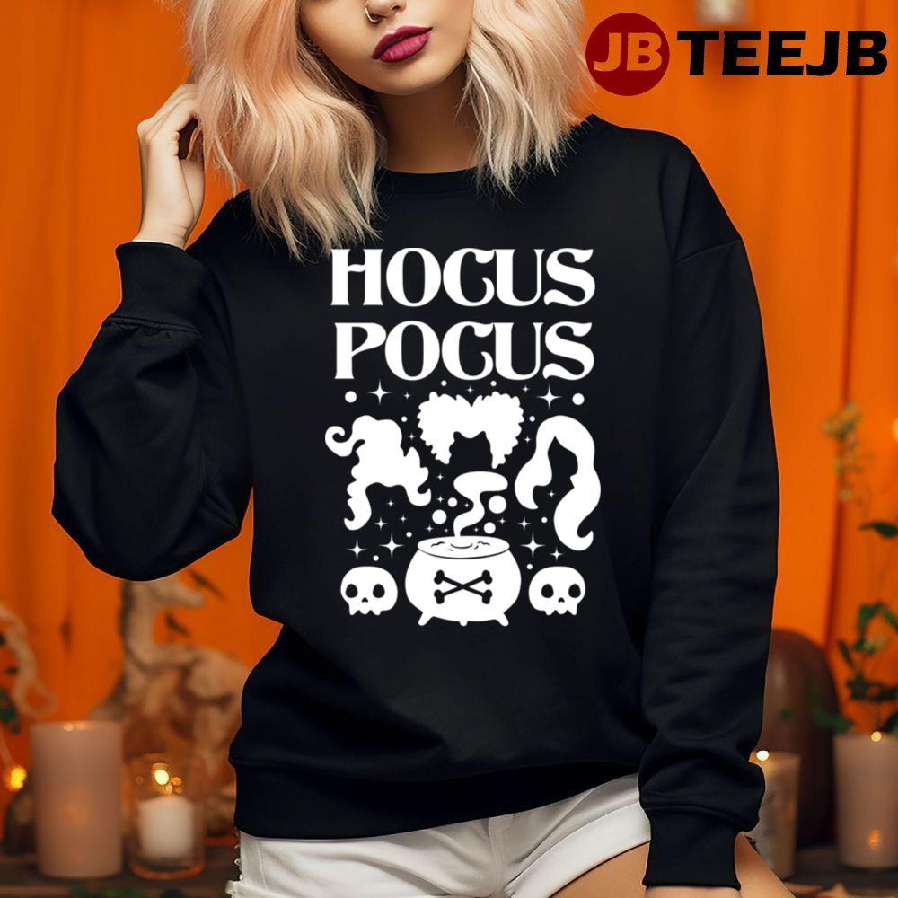 White Style Hocus Pocus Happy Halloween TeeJB Unisex Sweatshirt