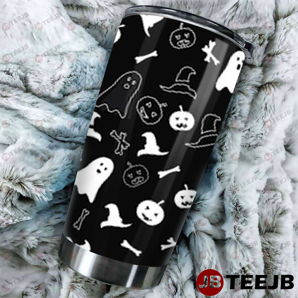 Witch Hats Boos Halloween Pattern 046 Tumbler