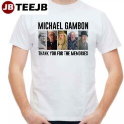 Rest In Peace Michael Gambon We Never Forget You 1940 2023 2 Tee WHITE 2 Tee WHITE 2