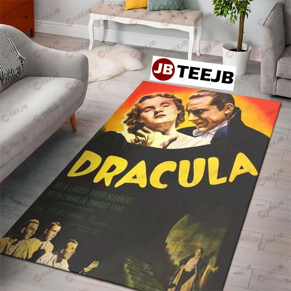 A Nightmare Of Horror Dracula Halloween TeeJB Rug Rectangle