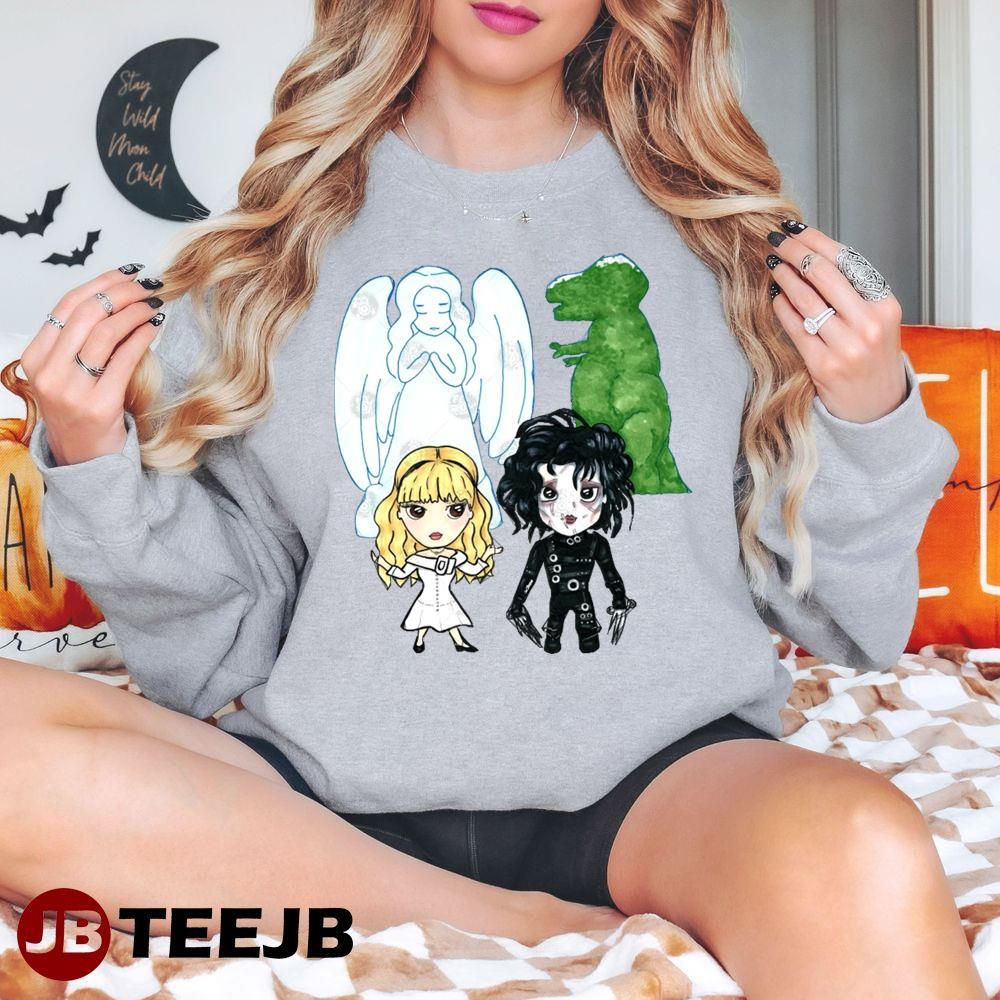 Angry Doll Edward Scissorhands Halloween TeeJB Unisex T-Shirt