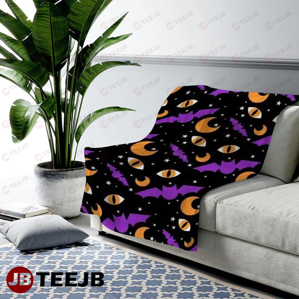 Bats Halloween Pattern 026 TeeJB US Cozy Blanket