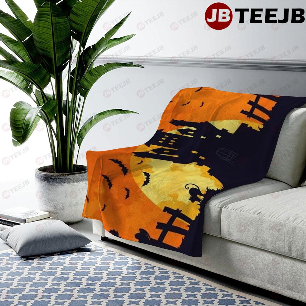 Bats Halloween Pattern 245 TeeJB US Cozy Blanket