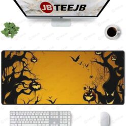 Bats Pumpkins Halloween Pattern 132 TeeJB Mouse Pad