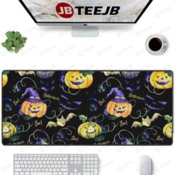 Bats Pumpkins Halloween Pattern 161 TeeJB Mouse Pad