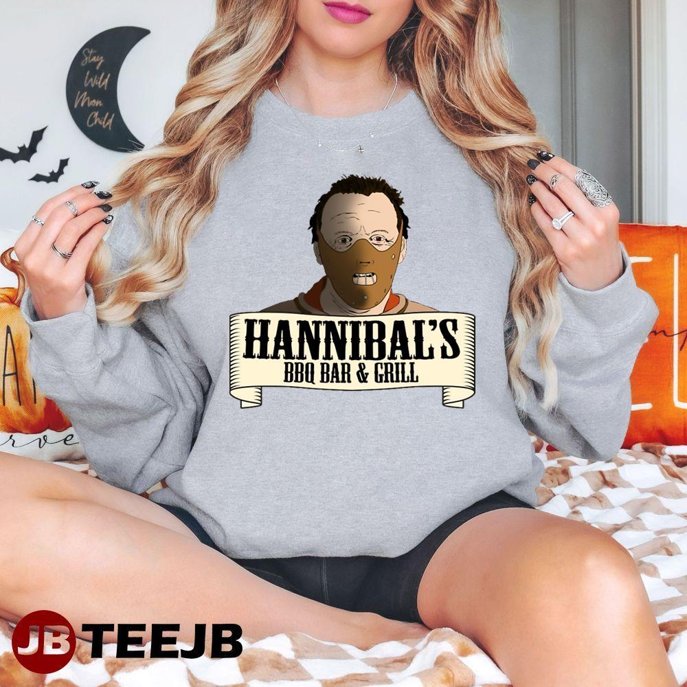 Bbq Bar & Grill Hannibal Lecter Halloween TeeJB Unisex T-Shirt