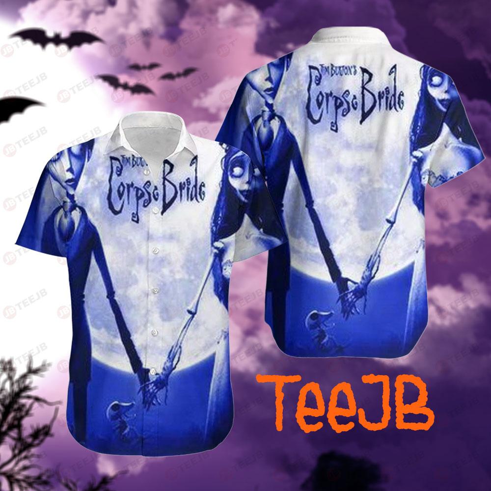Blue Style Corpse Bride Halloween TeeJB Hawaii Shirt