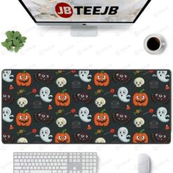 Boos Pumpkins Halloween Pattern TeeJB Mouse Pad