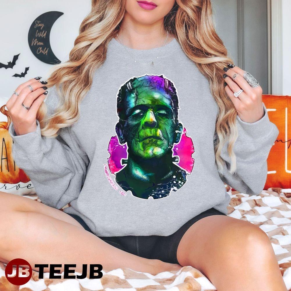 Color Anime Art Frankenstein Halloween TeeJB Unisex T-Shirt