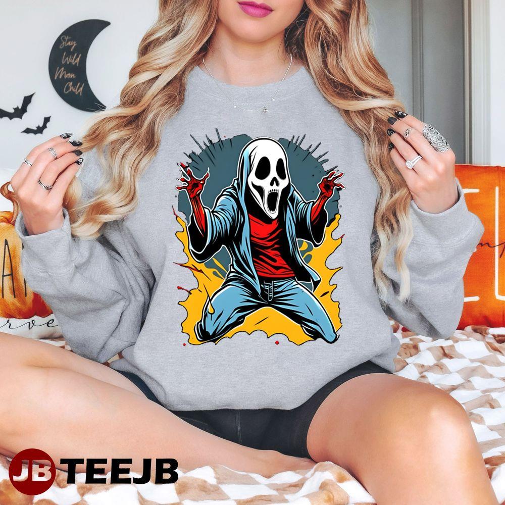 Color Scream Mask Ghostface Halloween TeeJB Unisex T-Shirt