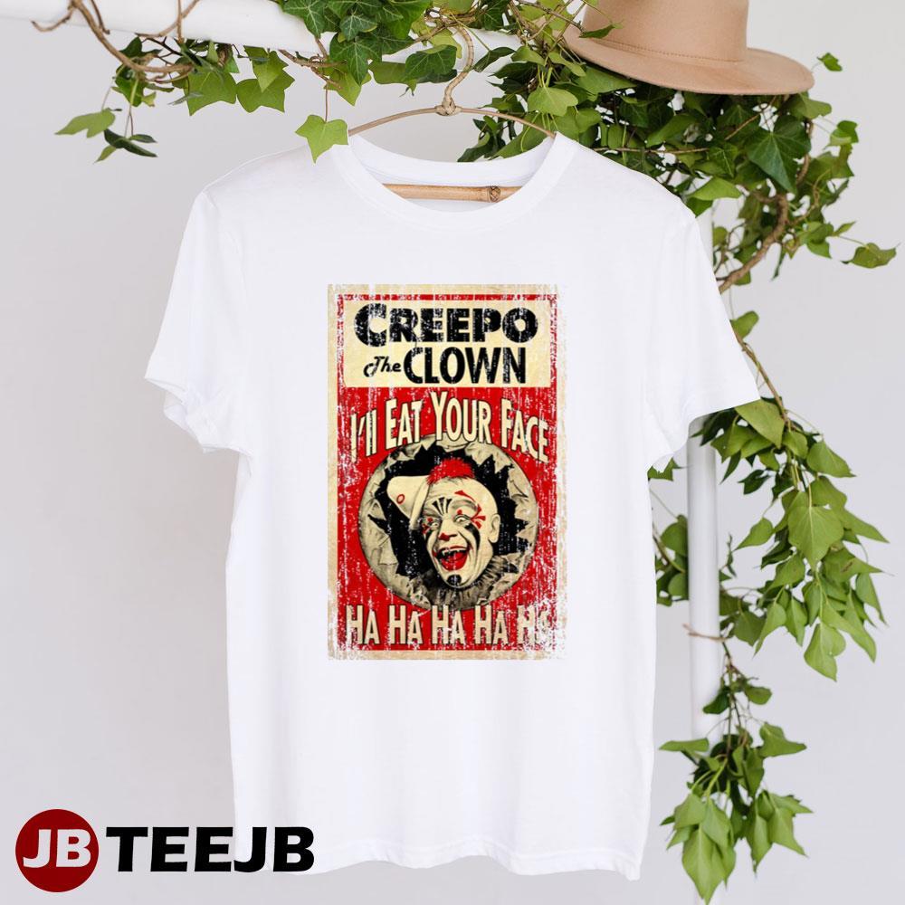 Creepo The Clown Pennywise Halloween TeeJB Unisex T-Shirt