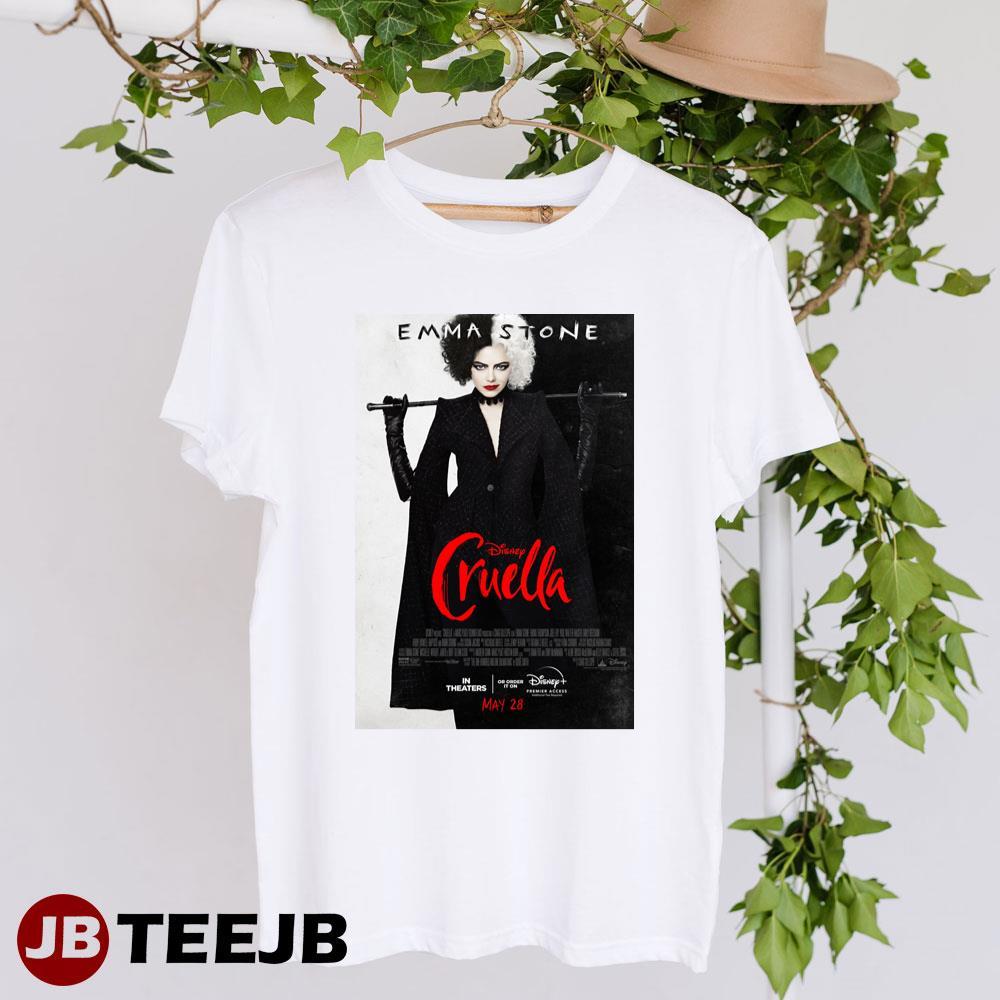 Cruella Emma Stone Disney Movie TeeJB Unisex T-Shirt