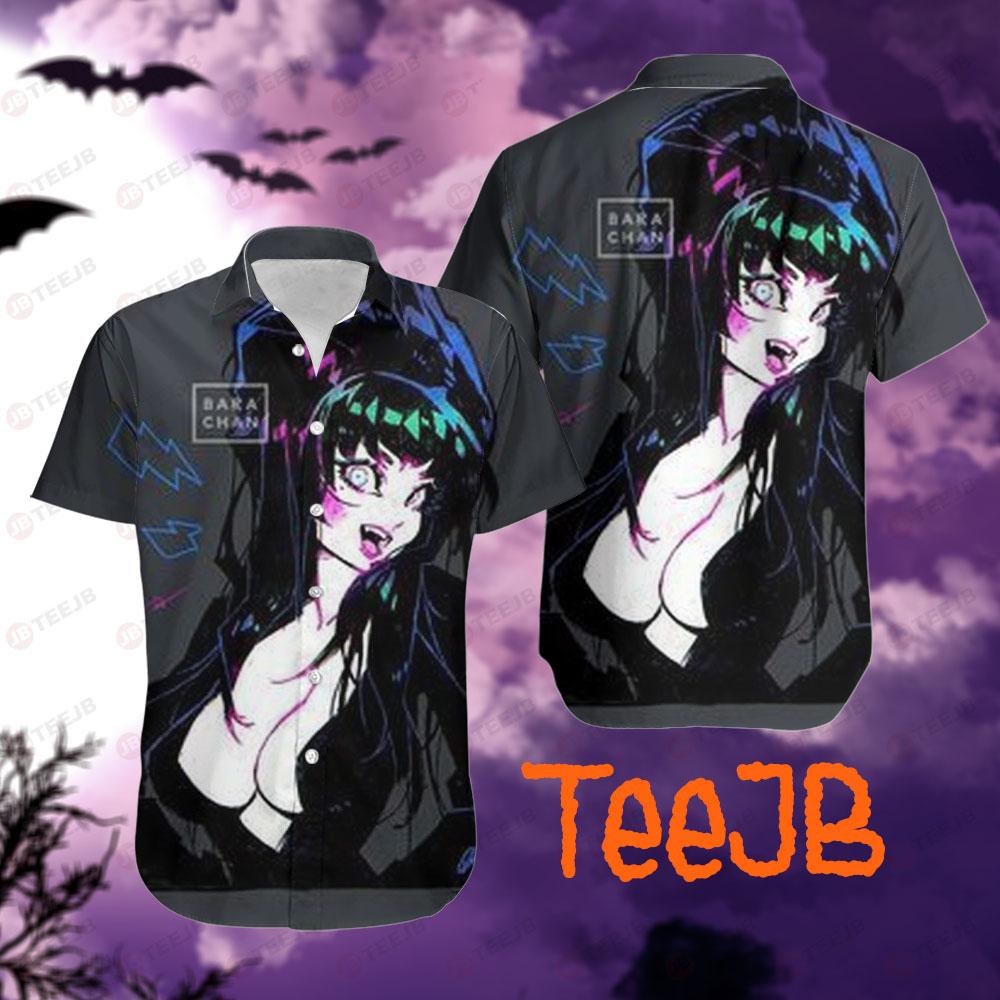 Fanart Elvira Mistress Of The Dark Halloween TeeJB Hawaii Shirt