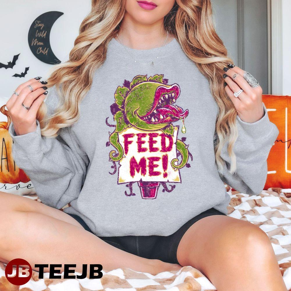 Feed Me Creepy Cute Audrey Plant Spooky Little Shop Of Horrors Halloween TeeJB Unisex T-Shirt