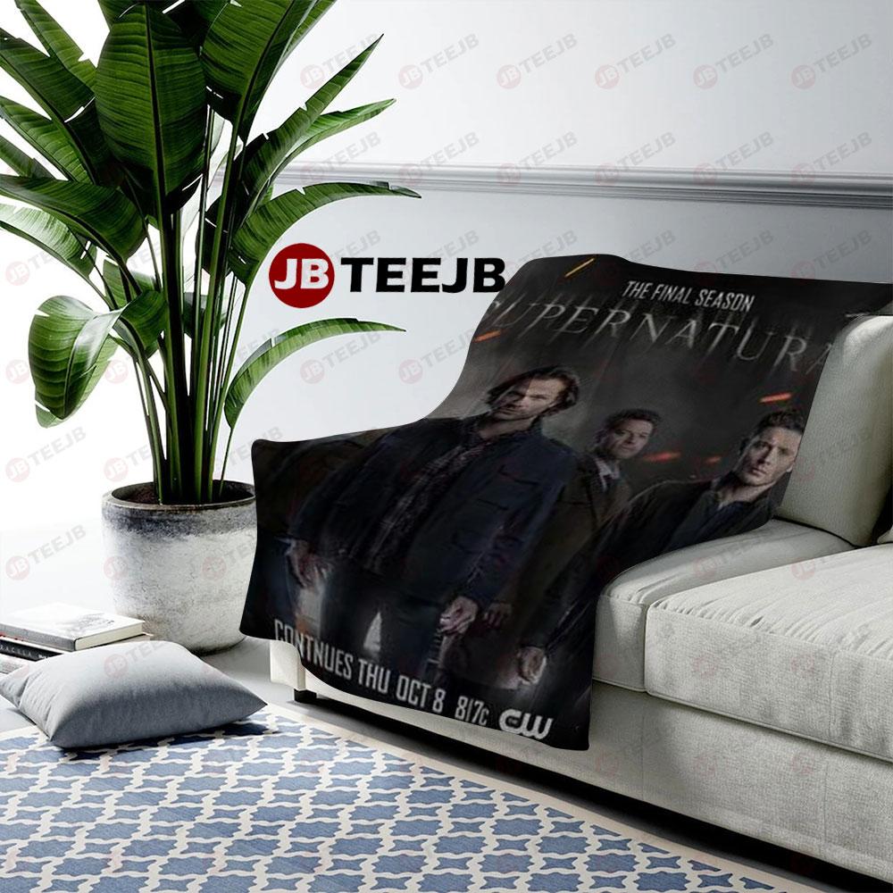 Final Season Supernatural Halloween TeeJB US Cozy Blanket