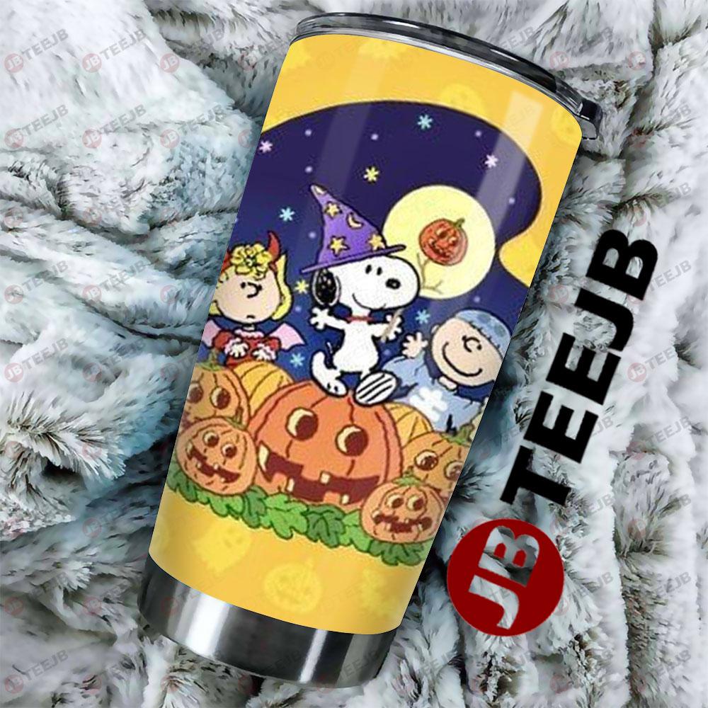 Funny With Friends It’s The Great Pumpkin Charlie Brown Halloween TeeJB Tumbler