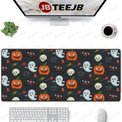 Ghosts Pumpkins Halloween Pattern 098 TeeJB Mouse Pad