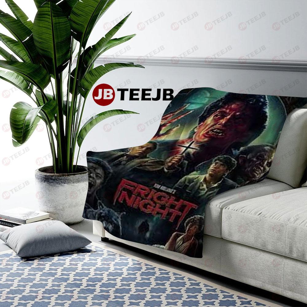 Halloween Fright Night TeeJB US Cozy Blanket