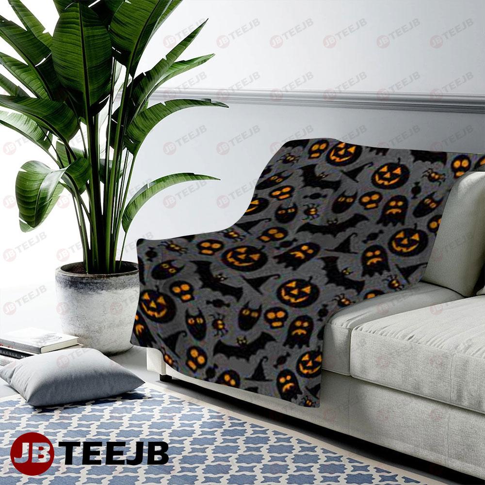 Halloween Pattern 016 TeeJB US Cozy Blanket