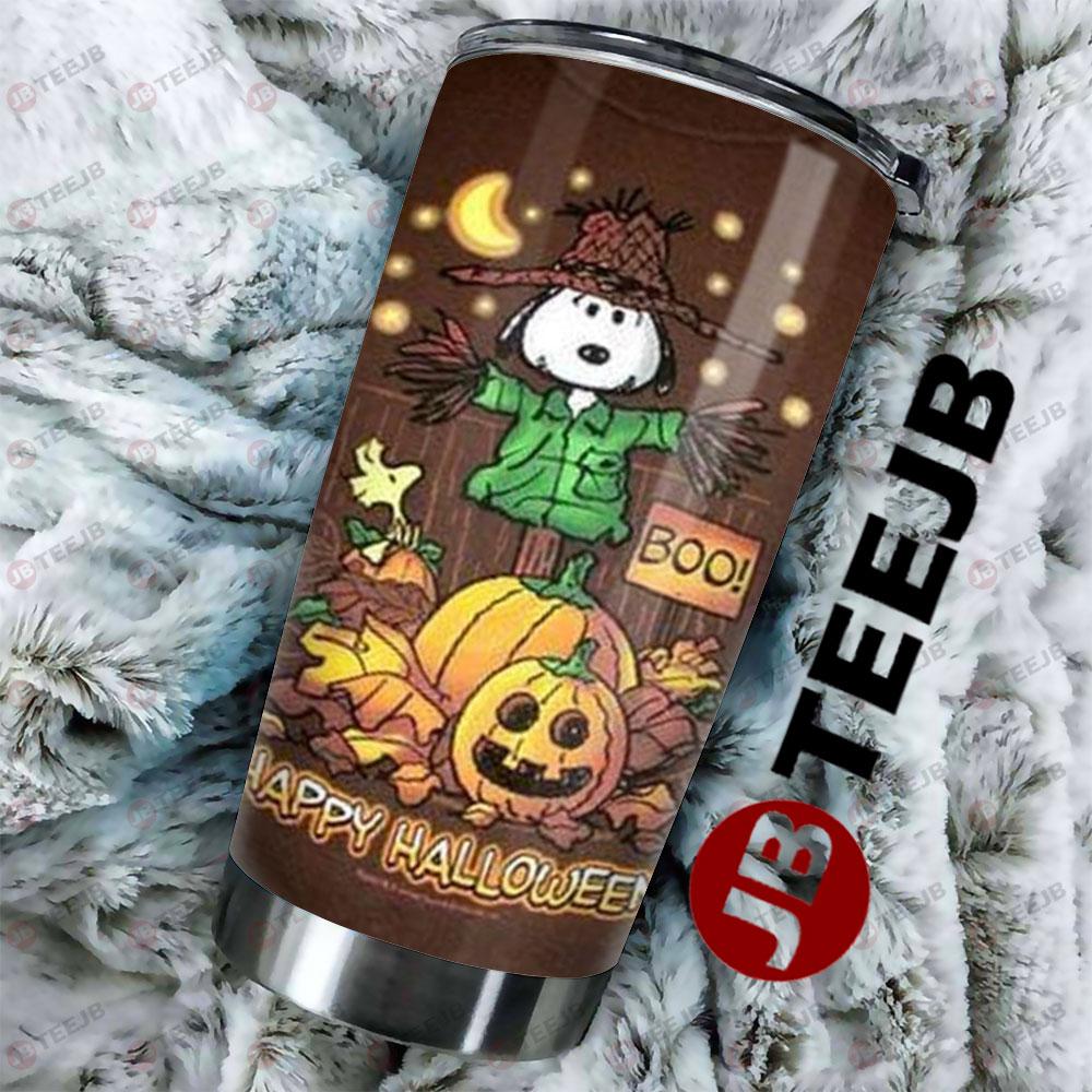 Happy Halloween Boo It’s The Great Pumpkin Charlie Brown TeeJB Tumbler