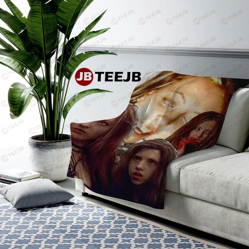 Horror Face Ginger Snaps Halloween TeeJB US Cozy Blanket