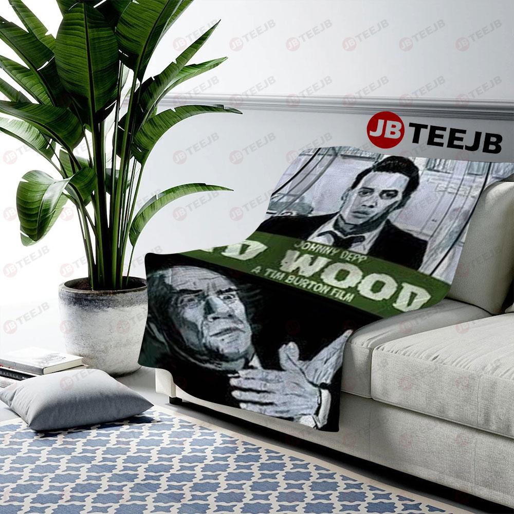 Horror Johnny Deep Ed Wood Halloween TeeJB US Cozy Blanket