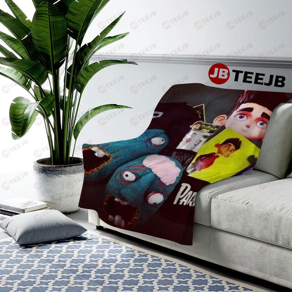 Horror Mouth Paranorman Halloween TeeJB US Cozy Blanket