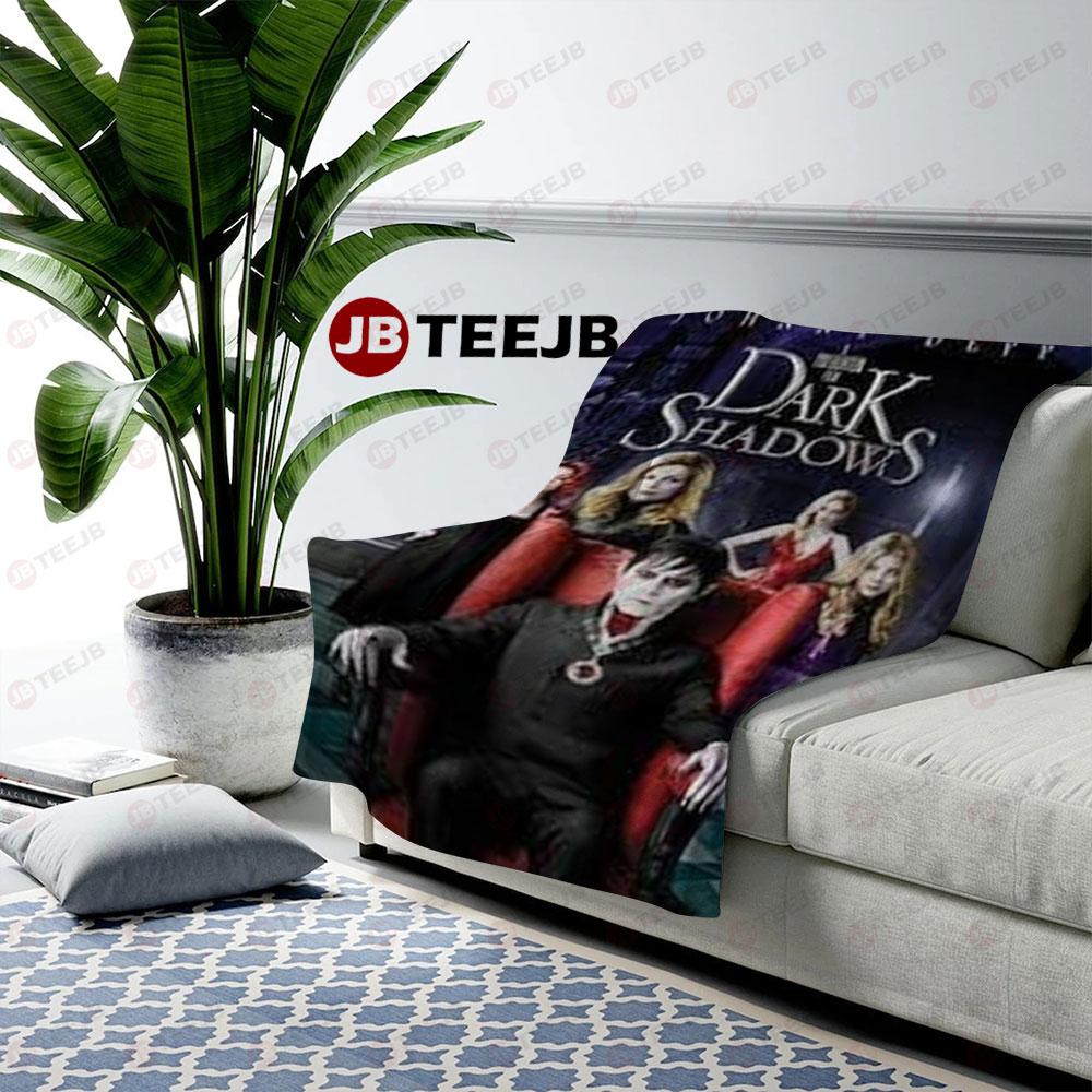 Horror Movie Dark Shadows Halloween TeeJB US Cozy Blanket