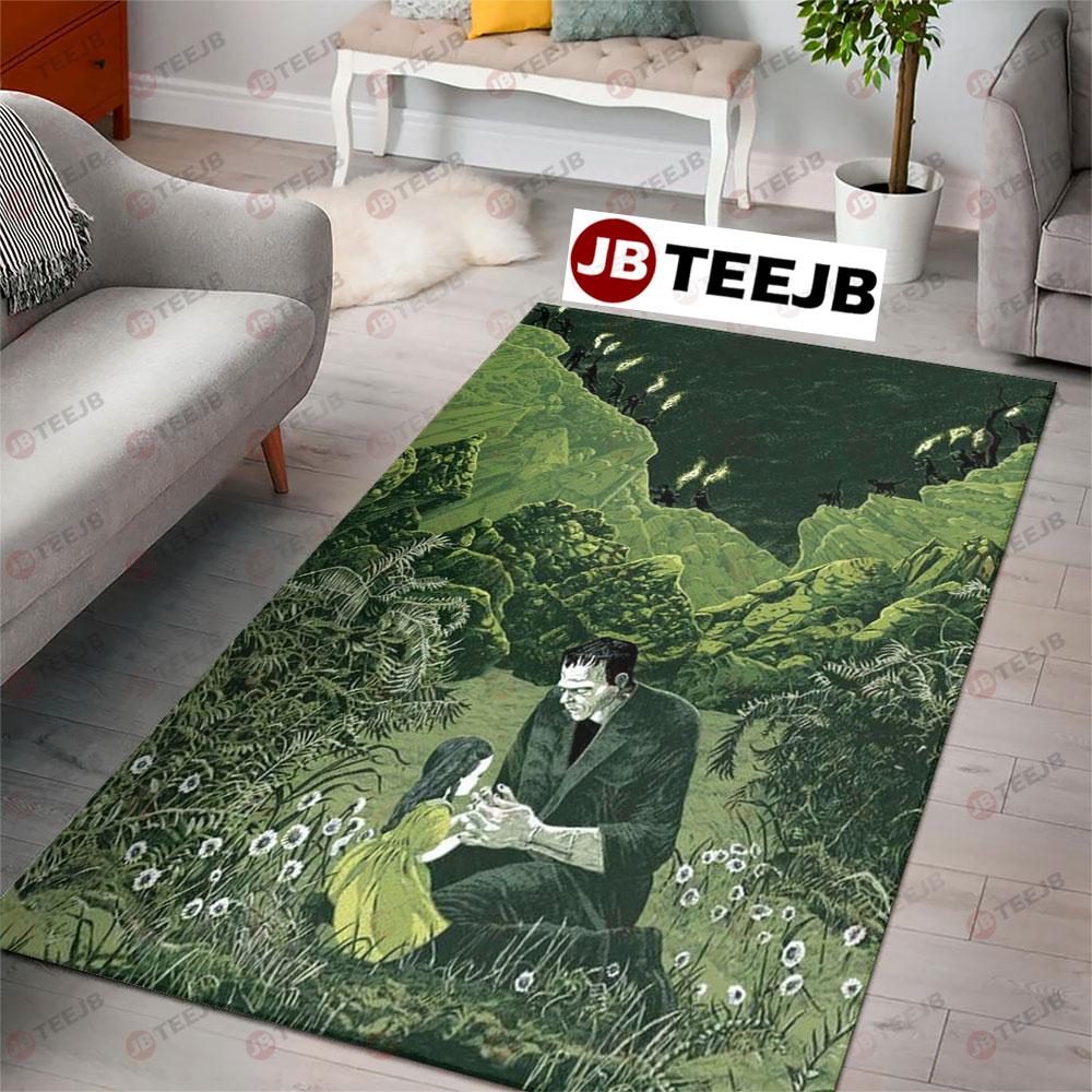 Horror Movie Frankenstein Halloween TeeJB Rug Rectangle