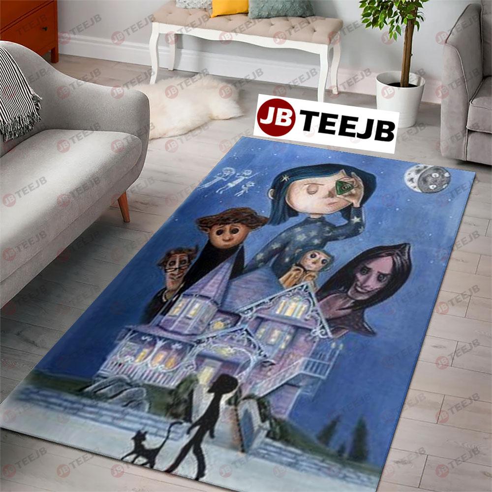 House Night Coraline Jones Halloween TeeJB Rug Rectangle