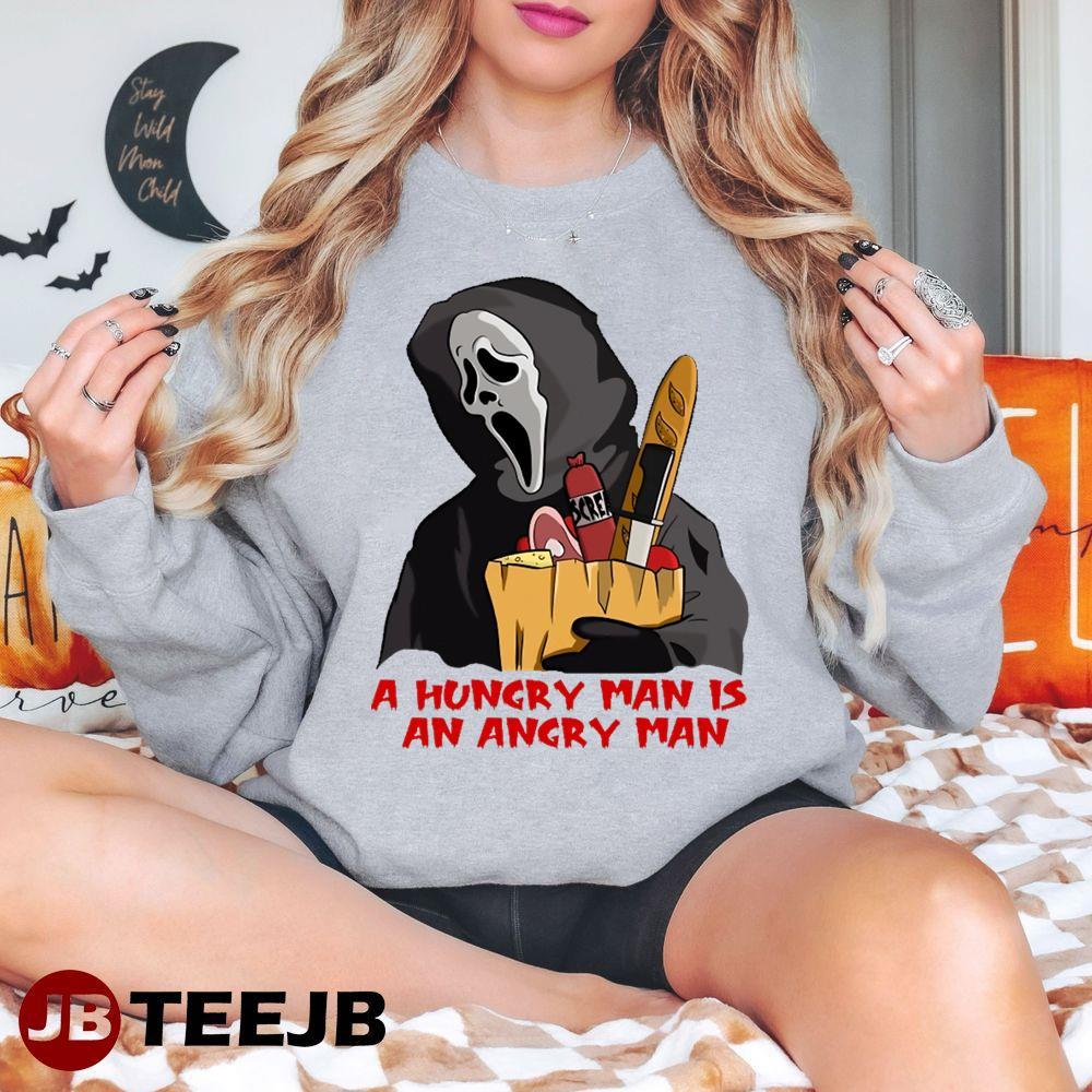 Hungry Angry Ghostface Halloween TeeJB Unisex T-Shirt