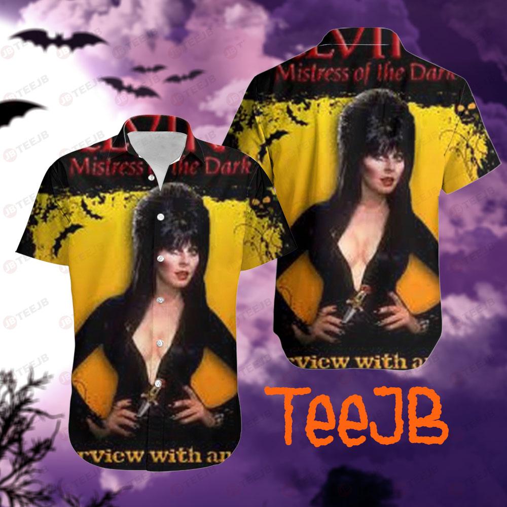 Interview With An Icon Elvira Mistress Of The Dark Halloween TeeJB Hawaii Shirt