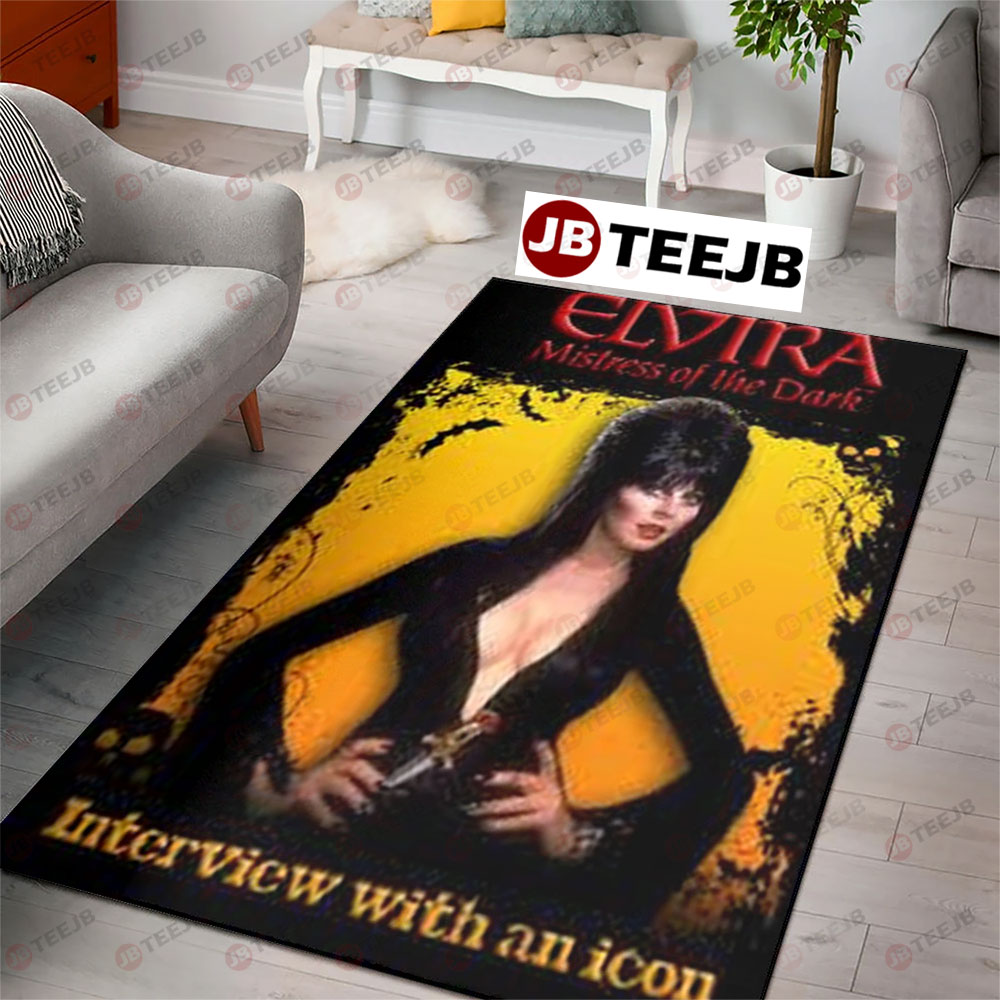 Interview With An Icon Elvira Mistress Of The Dark Halloween TeeJB Rug Rectangle