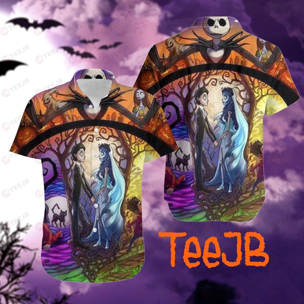 Jack Corpse Bride And More Halloween TeeJB Hawaii Shirt