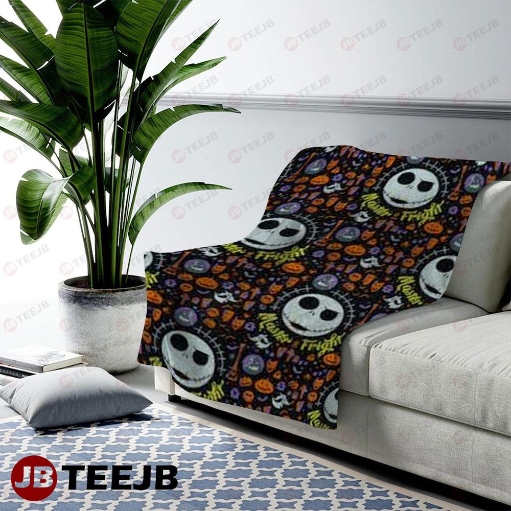 Jack Pumpkins Halloween Pattern TeeJB US Cozy Blanket